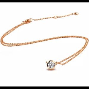 Arielle Rose Gold Crystal Necklace